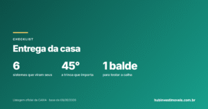 Entrega da casa: o que conferir do telhado ao muro antes de assinar