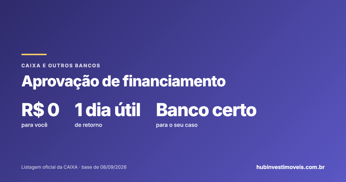 Aprovação de financiamento imobiliário: Caixa e outros bancos