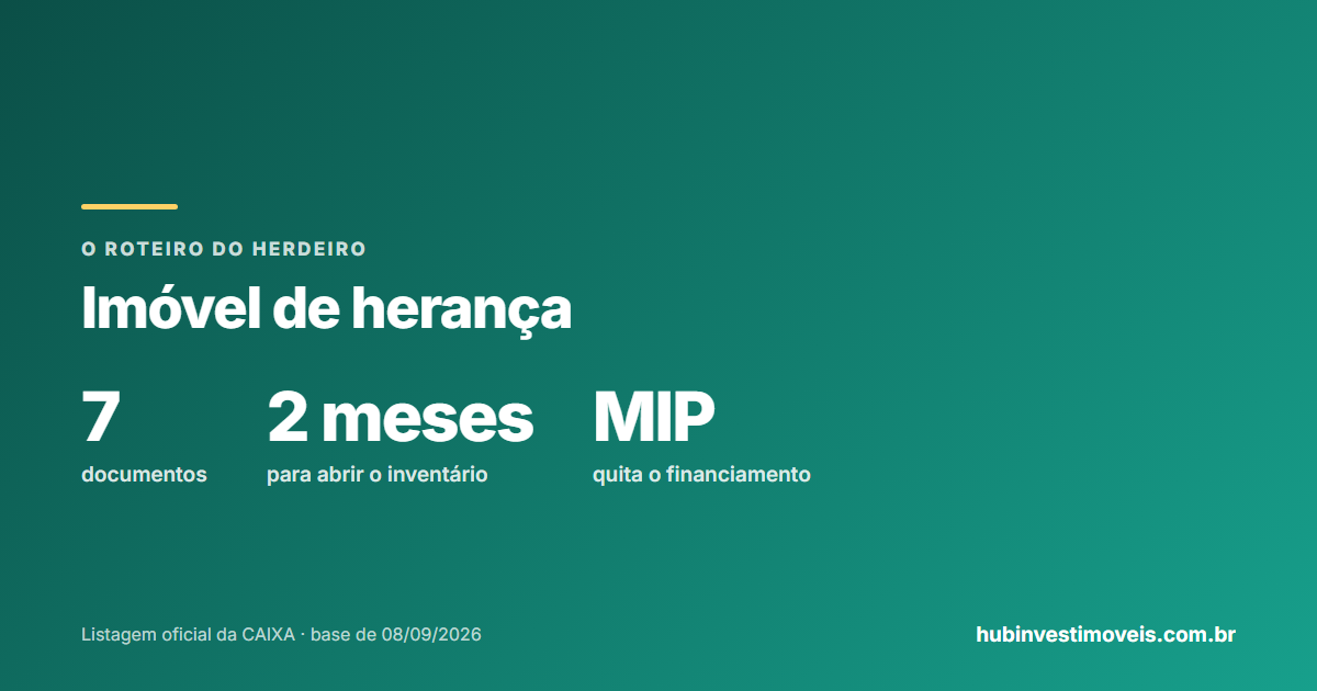 Recebi um imóvel de herança: o roteiro do herdeiro