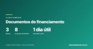 Documentos para a análise de crédito do financiamento: a lista do correspondente (e os 8 erros que devolvem o processo)