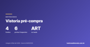 Vistoria antes de comprar casa em Sertãozinho: o que o engenheiro olha
