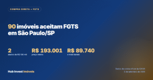 Imóveis da Caixa que aceitam FGTS em São Paulo/SP: são 90