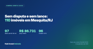 Imóveis da Caixa sem disputa e sem lance em Mesquita/RJ: são 110