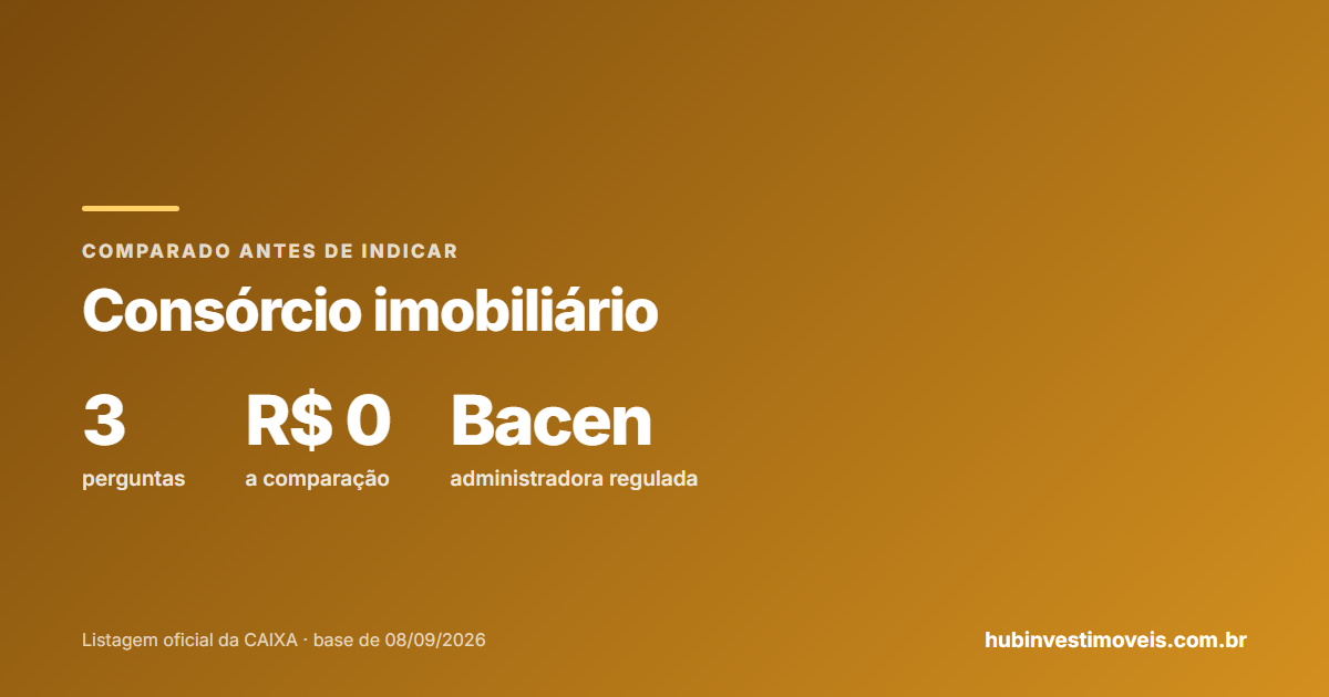 Consórcio imobiliário: comparado ao financiamento antes de indicar