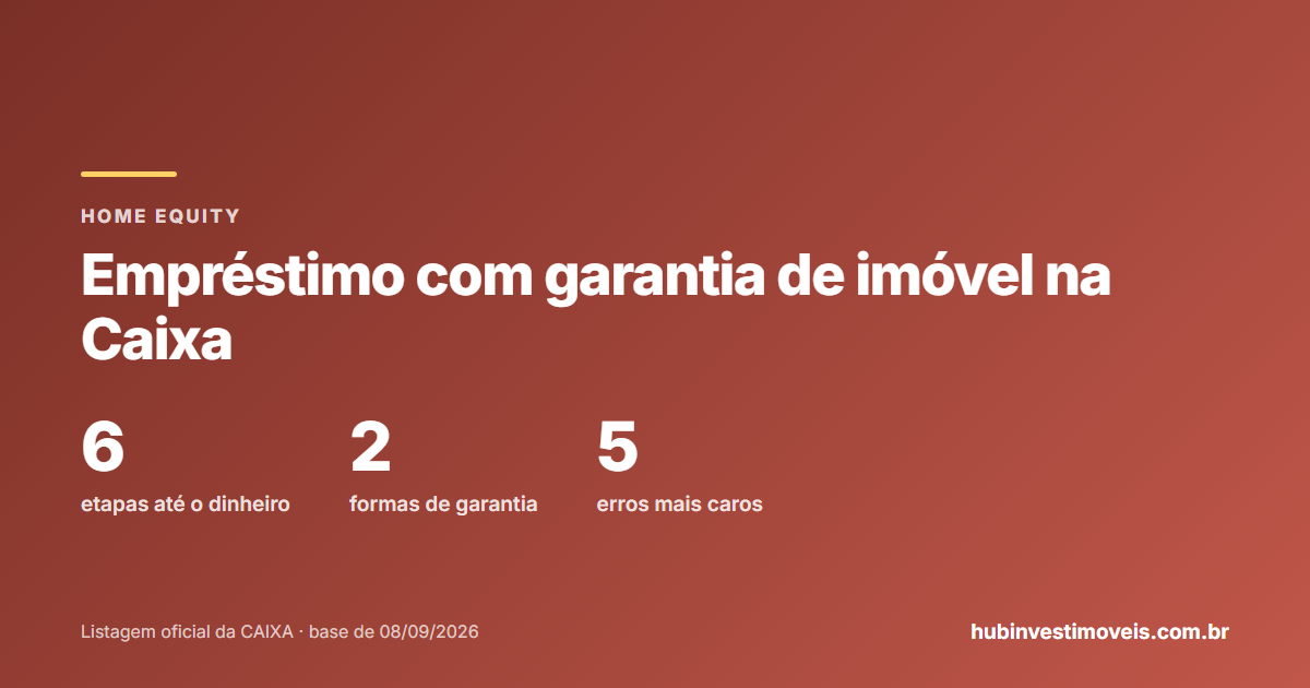 Empréstimo com garantia de imóvel na Caixa: etapas e riscos da operação