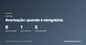 Averbação: quando é obrigatória e o que trava se você não fizer