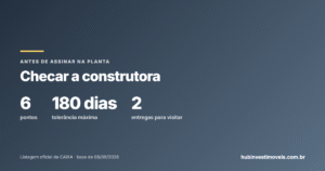 Comprar na planta: como checar a construtora antes de assinar (6 pontos)