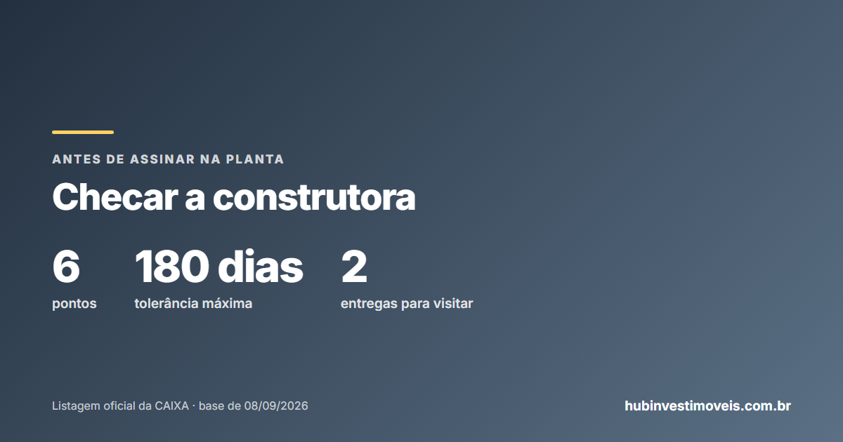 Comprar na planta: os seis pontos para checar a construtora
