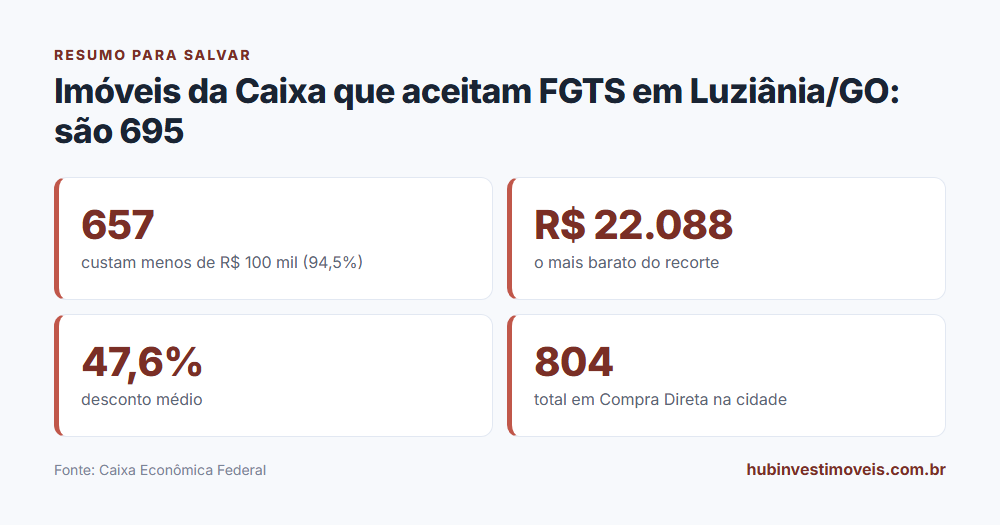 Cartão-resumo com os principais números do levantamento