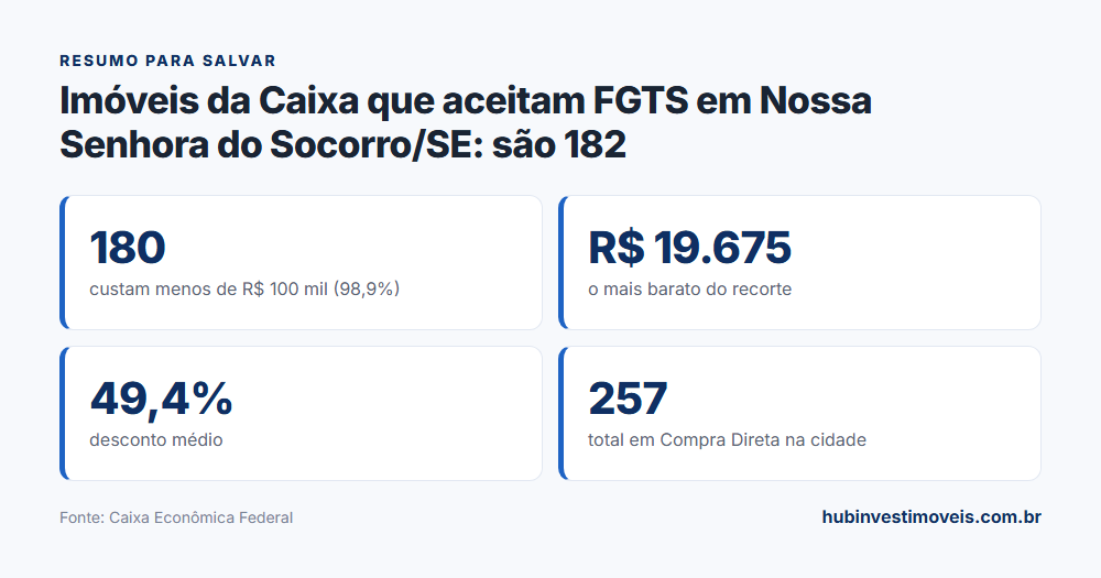 Cartão-resumo com os principais números do levantamento