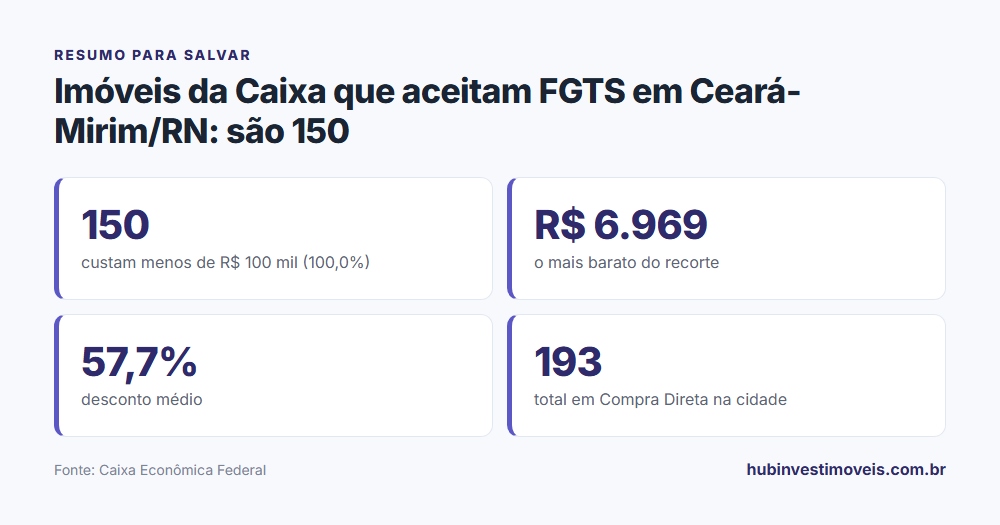 Cartão-resumo com os principais números do levantamento