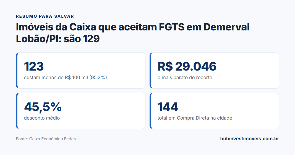 Cartão-resumo com os principais números do levantamento