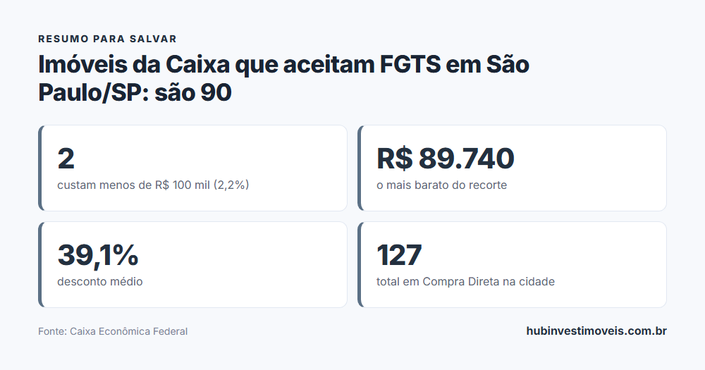 Cartão-resumo com os principais números do levantamento